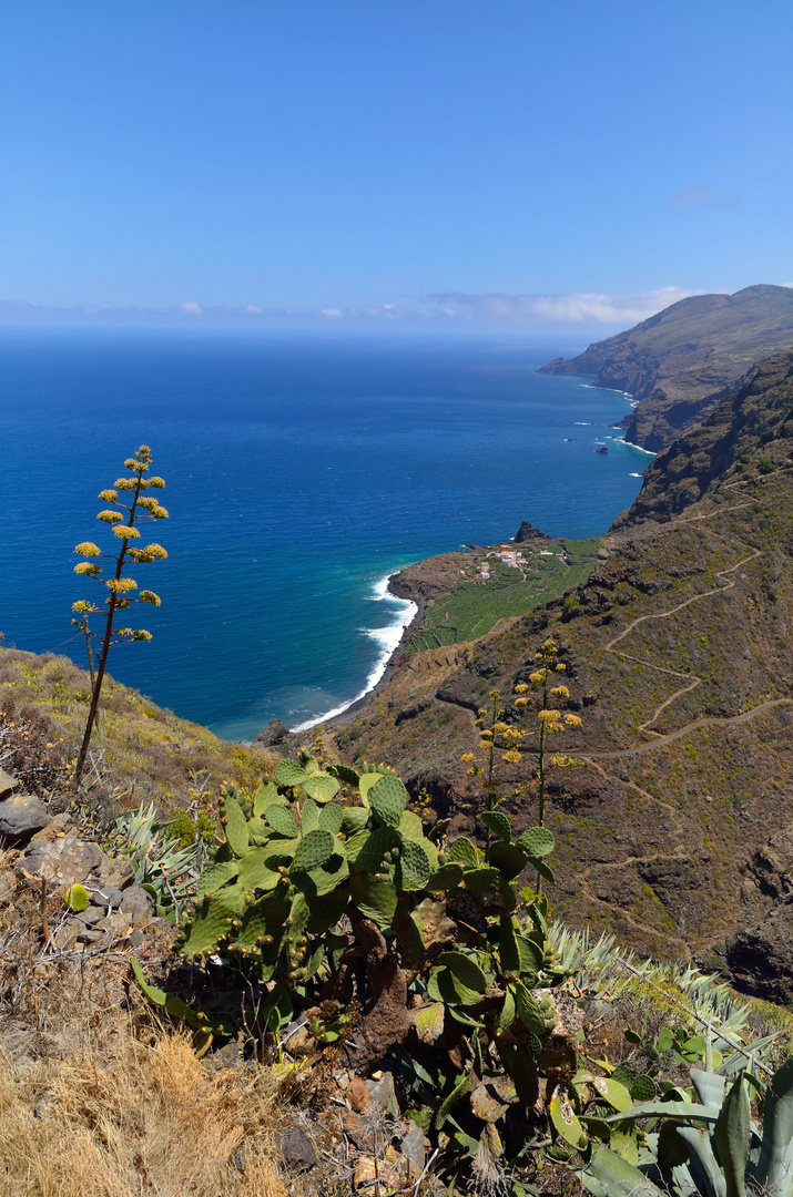 Unterwegs in El Tablado, Nordküste La Palma, August 2014