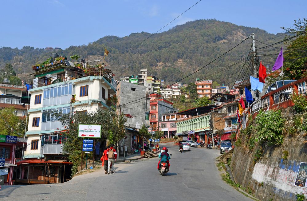 Unterwegs in Gorkha in Zentralnepal