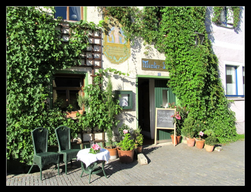 Unterwegs in Kallmünz, Oberpfalz, gemütliches Plätzchen