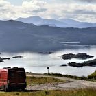 Unterwegs in Schottland - Ausblick auf Loch Carron (Wester Ross)