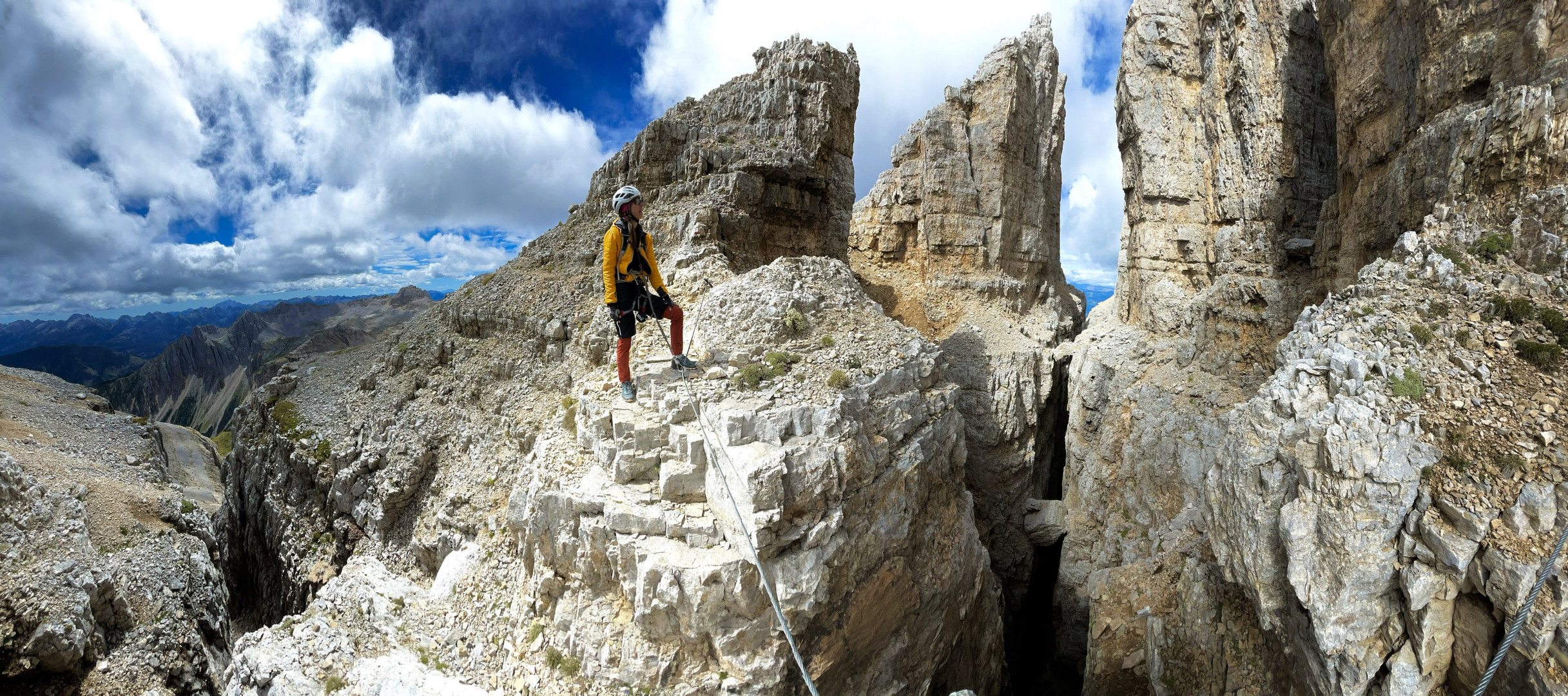 Unterwegs inmitten  der Dolomiten Türme des Latemar…