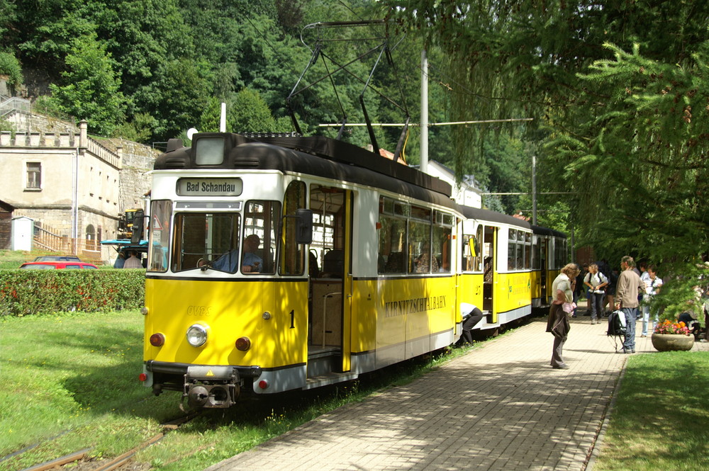 Unterwegs mit der Kirnitzschtalbahn