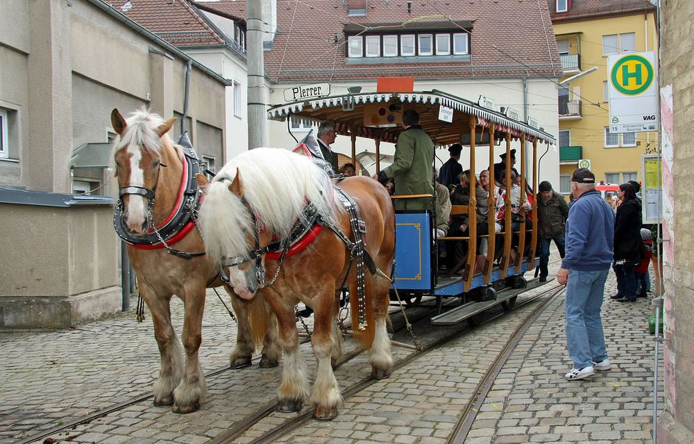 Unterwegs mit der Pferdestraßenbahn