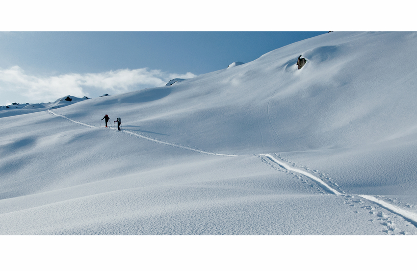 unterwegs - solange noch Schnee ist