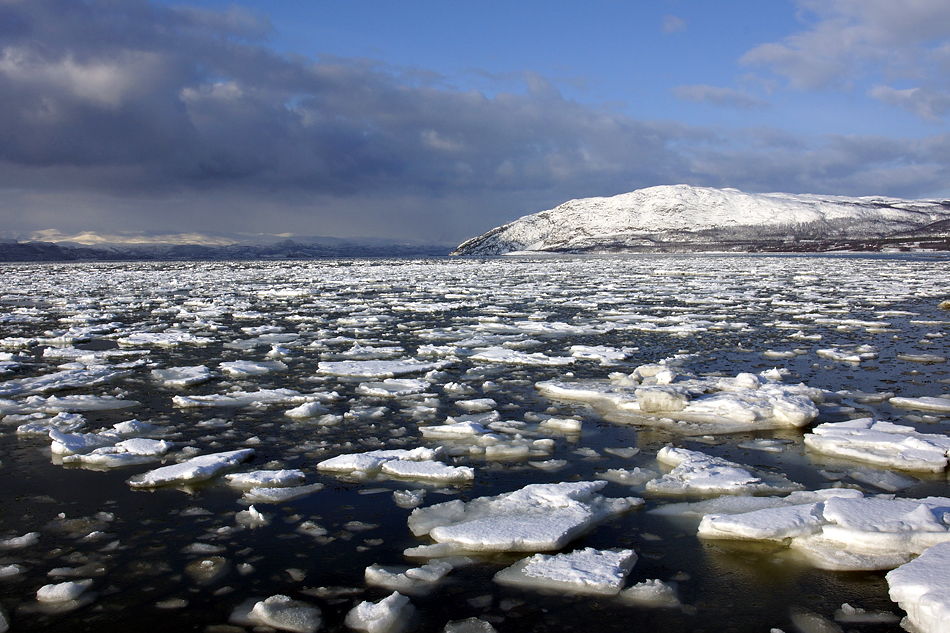 Unterwegs zum Nordkapp im Winter – Eismeer…..