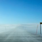 Unterwegs zum Nordkapp im Winter – Nur noch 20 Kilometer Schneesturmfahrt…..