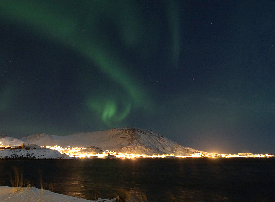 Unterwegs zum Nordkapp im Winter – Polarlicht über der nördlichsten Stadt Europas…