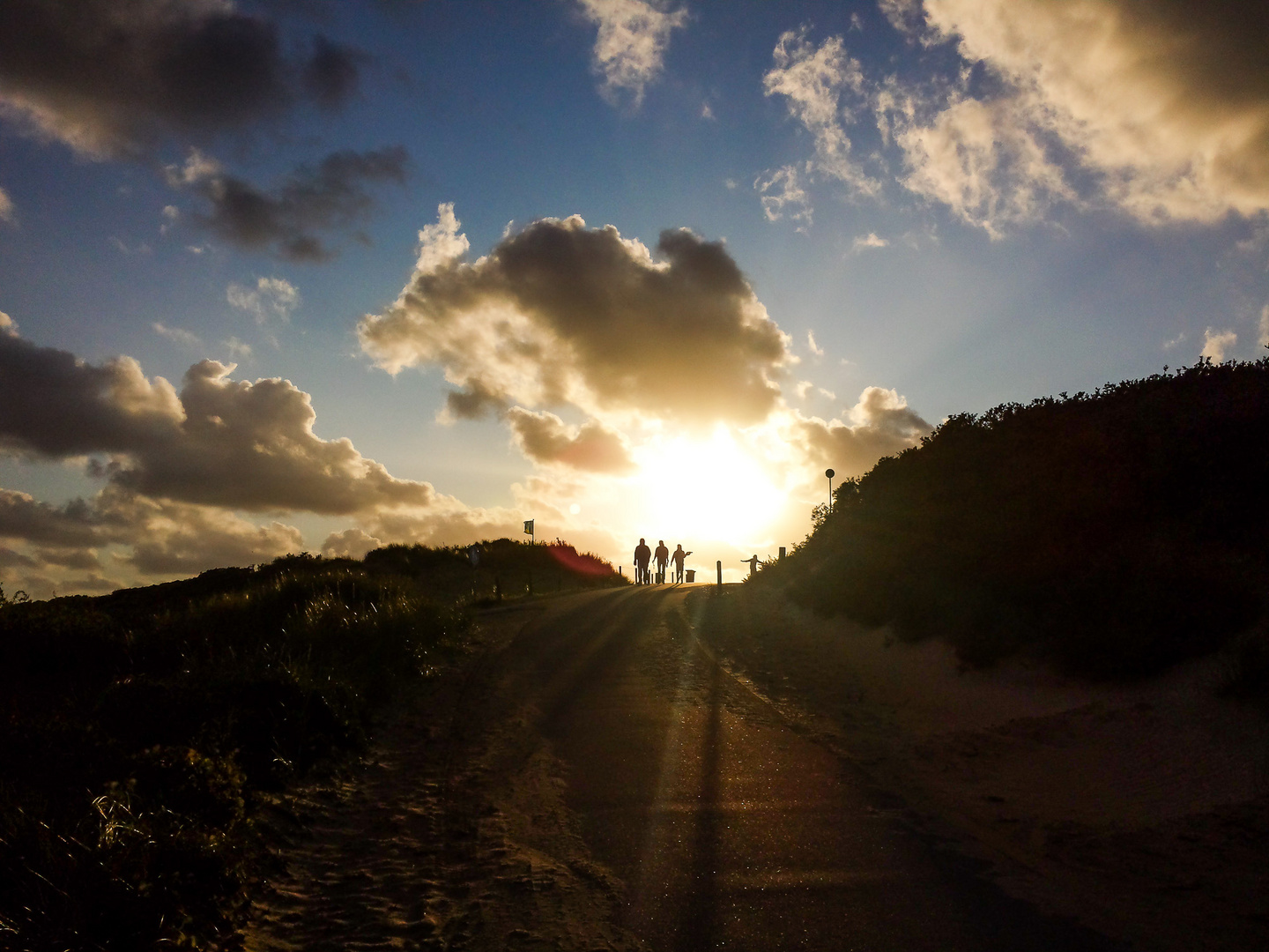 Unterwegs zum Strand