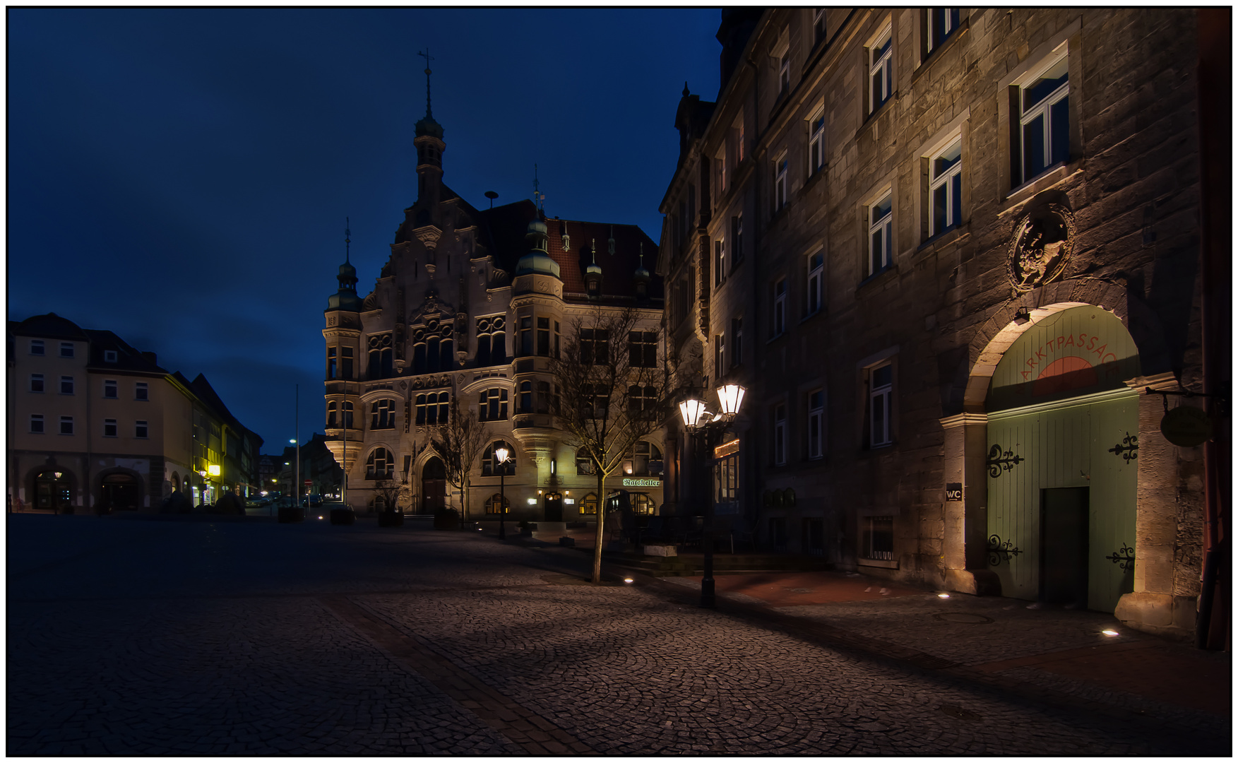 Unterwegs zur "Blauen Stunde" in Helmstedt