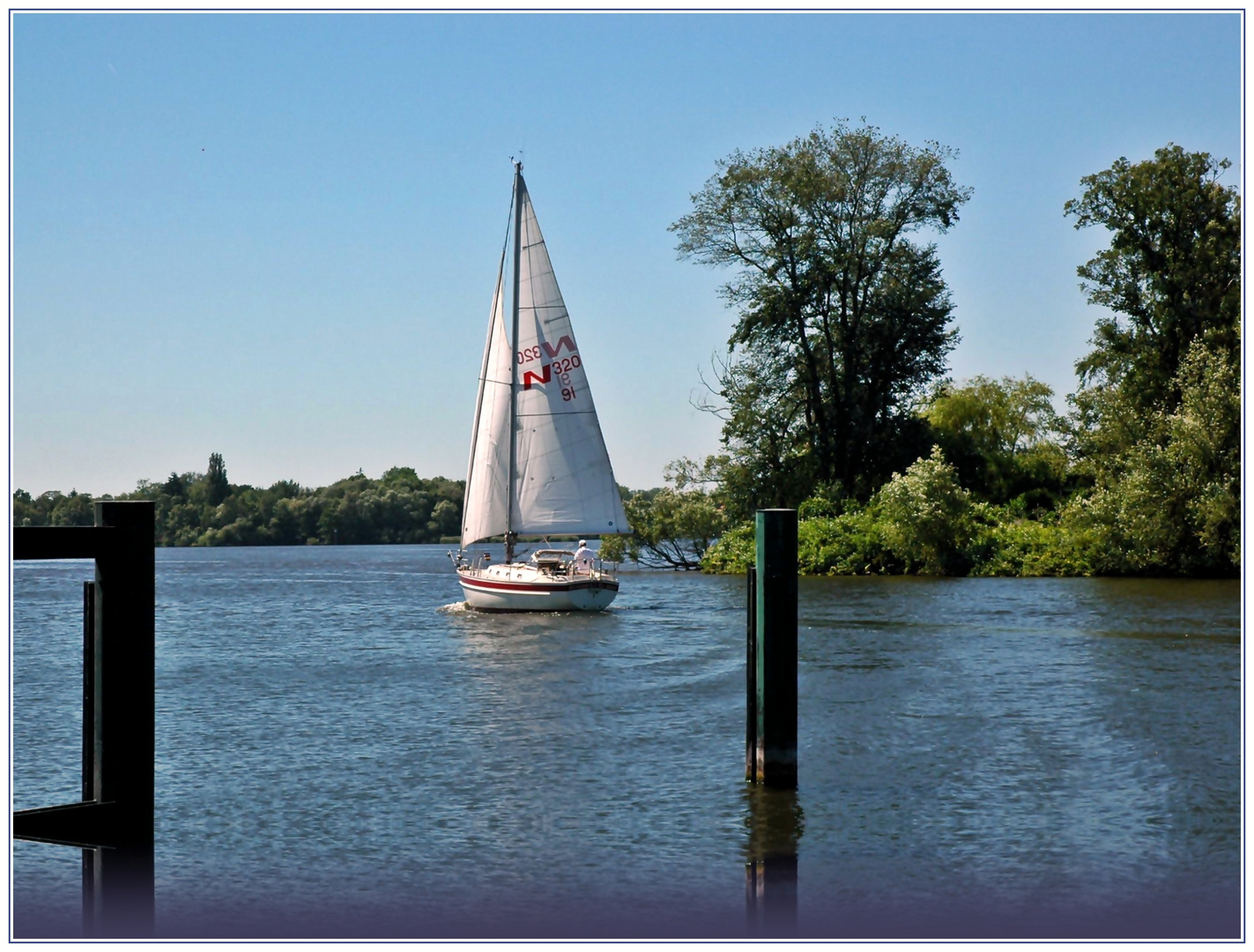 unterwegs zur Pfaueninsel . . .