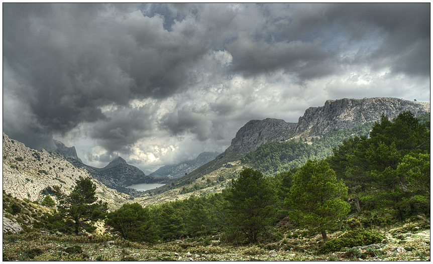 Unwetter am Cuber Stausee