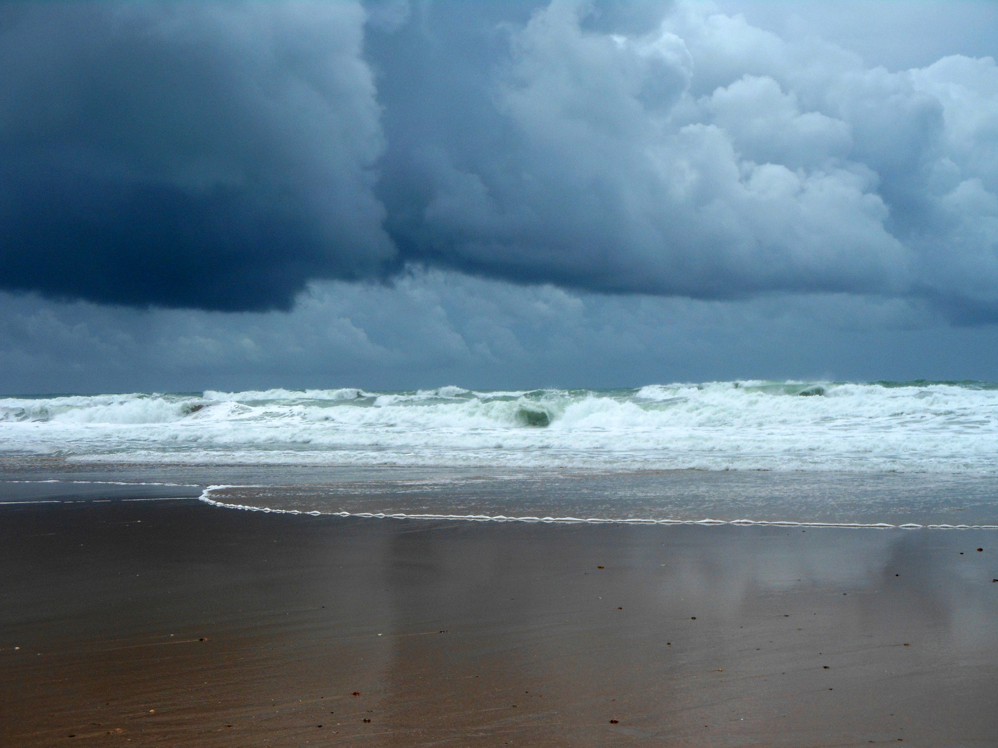 Unwetter an der Küste Andalusien