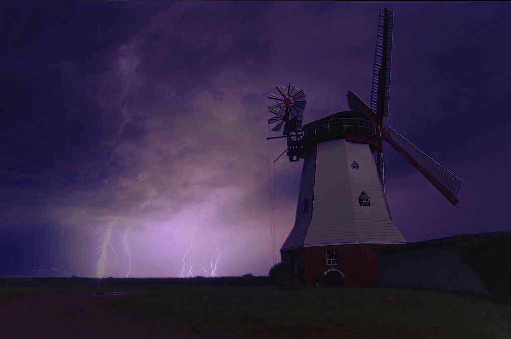 Unwetter an der Mühle