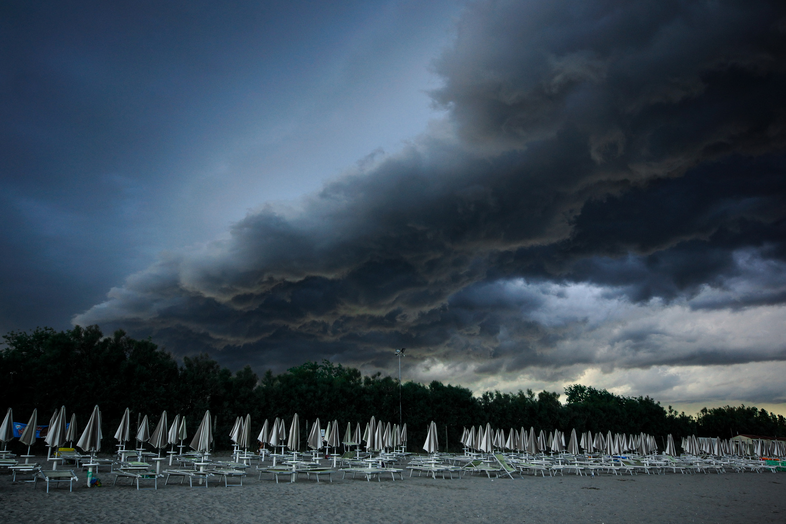 Unwetter bei Lido di Pomposa - Italien