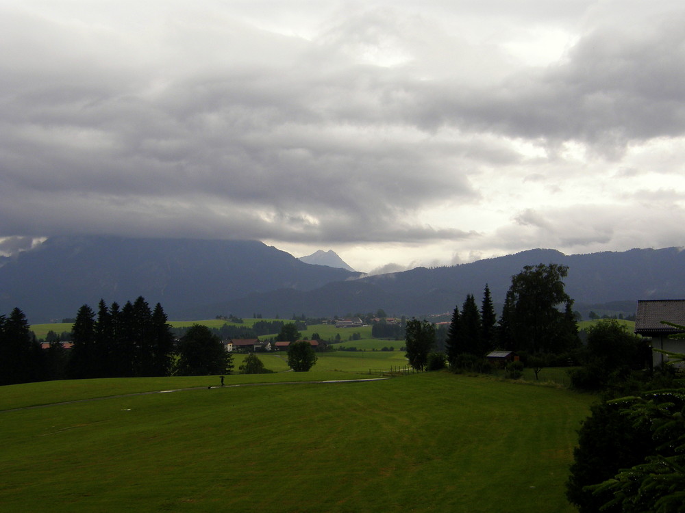 Unwetter im Allgäu