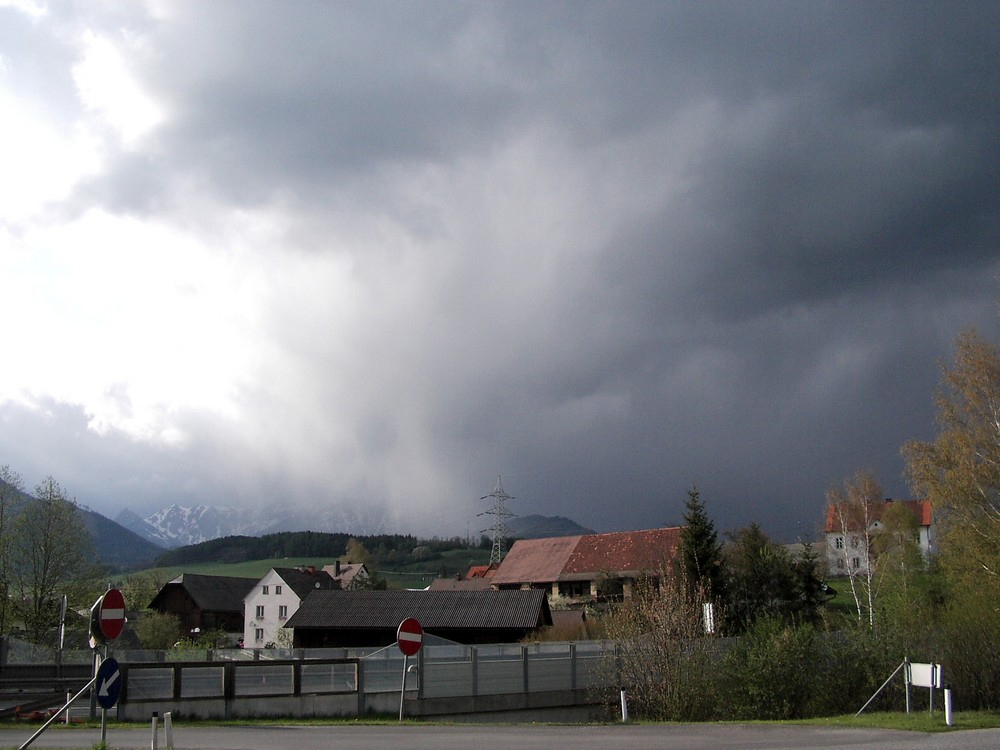 Unwetter im Anmarsch