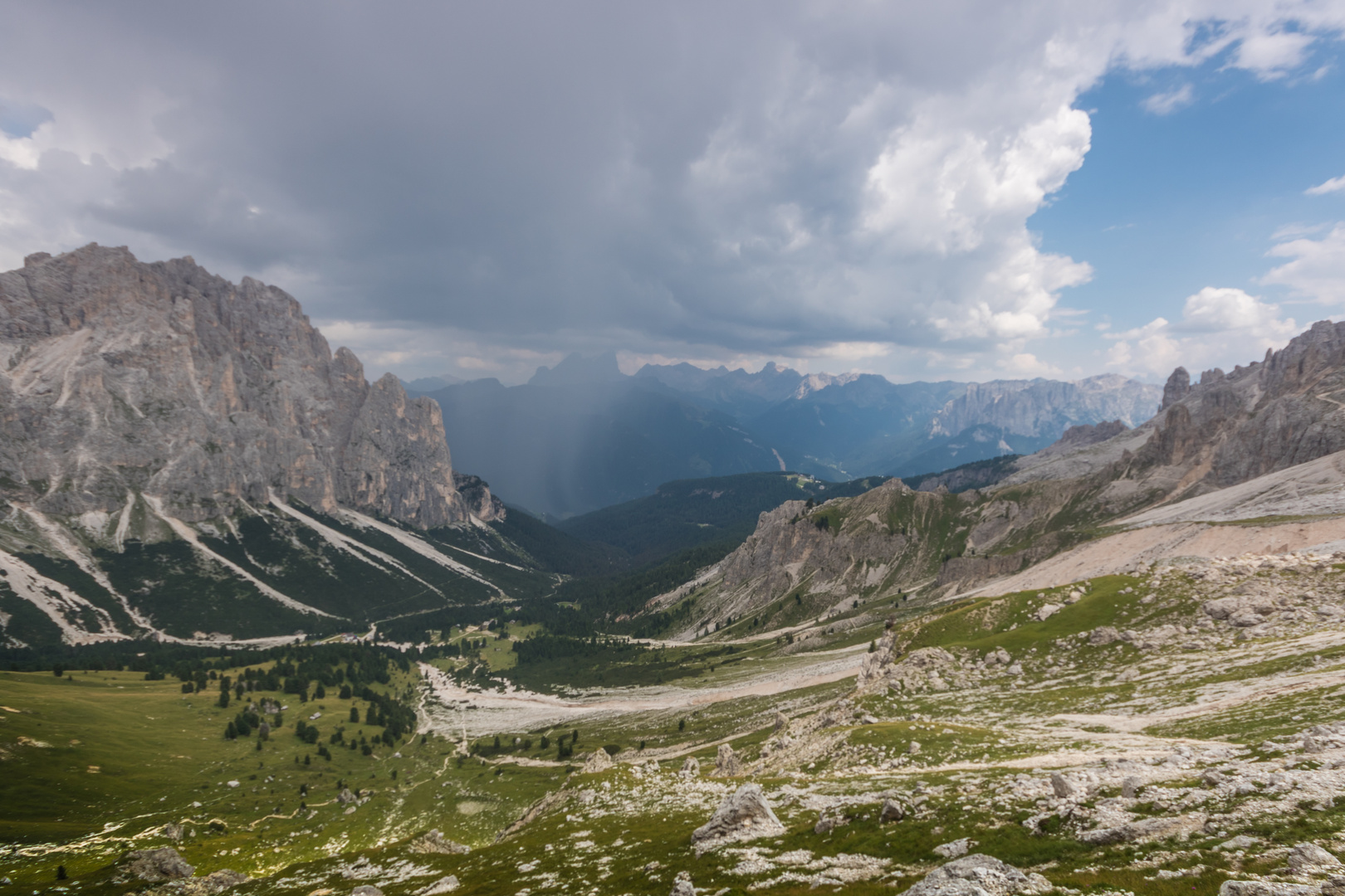 Unwetter im Anmarsch- Dolomiten