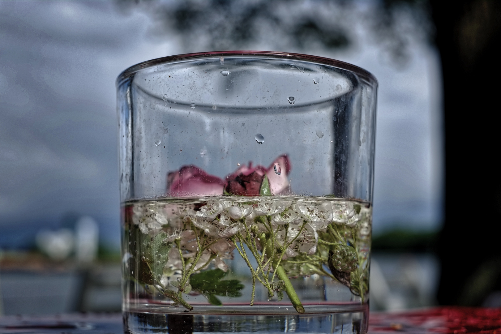 Unwetter im Glas