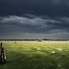 Unwetter in der Lagune von Venedig