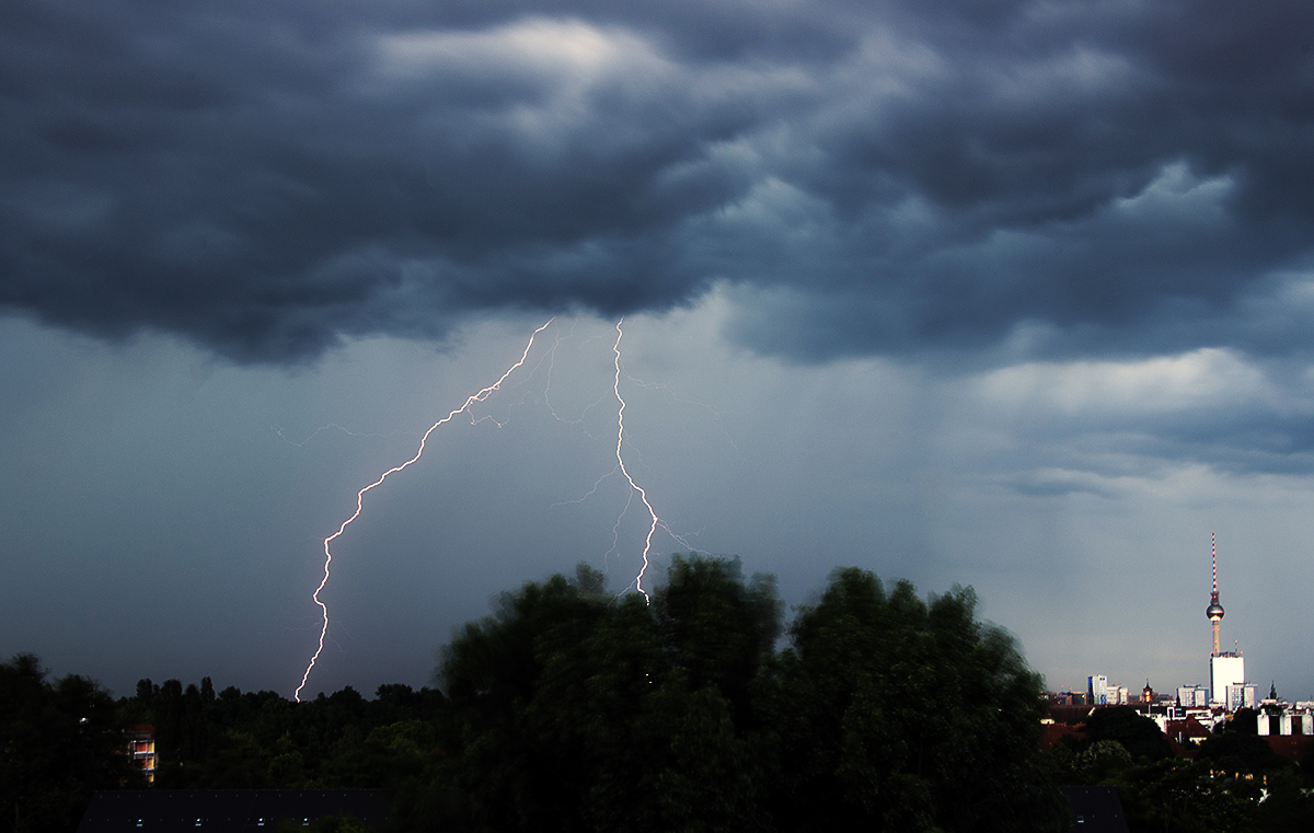 Unwetter über Berlin