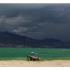 Unwetter über dem Gardasee