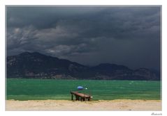 Unwetter über dem Gardasee