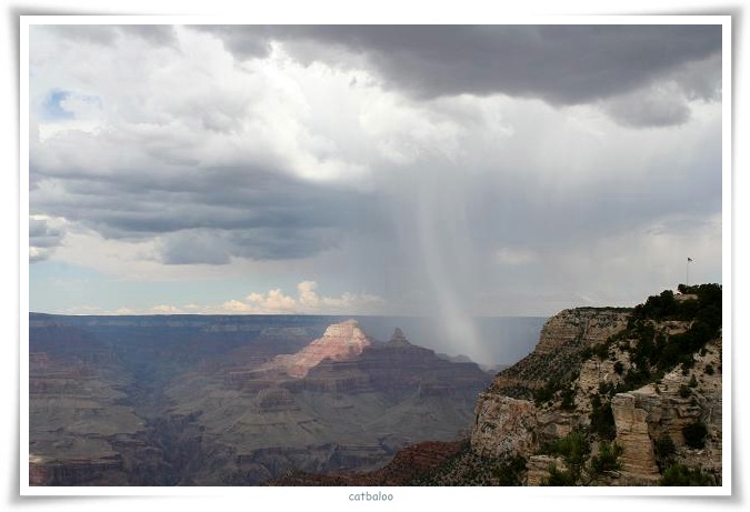 Unwetter über dem Grand Canyon