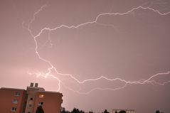 Unwetter über dem Süden Münchens 1