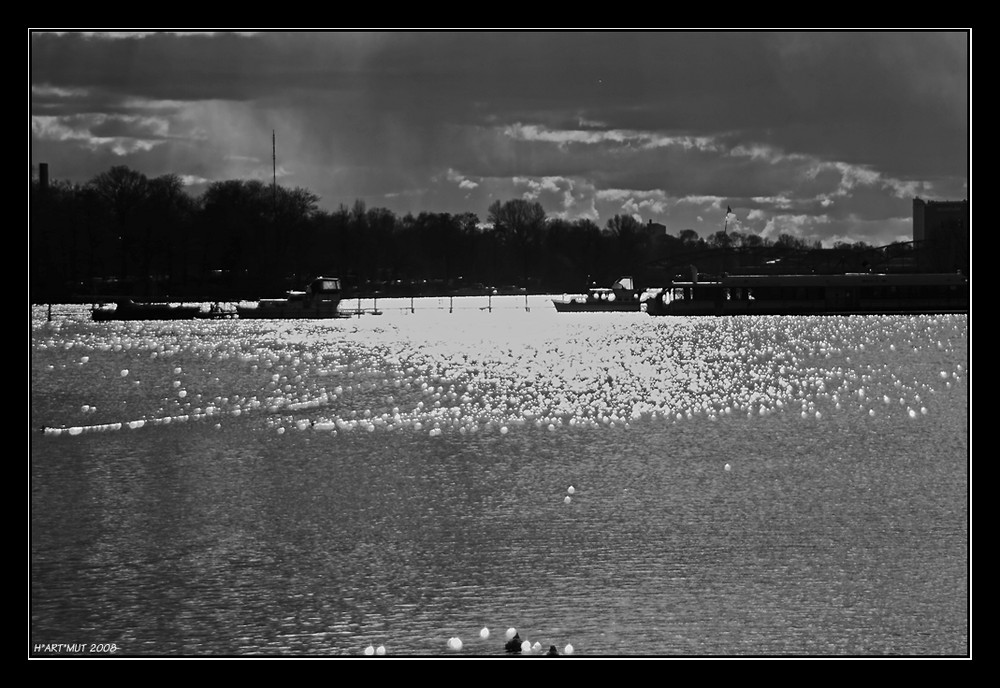 Unwetter über der Havel - Berlin Spandau