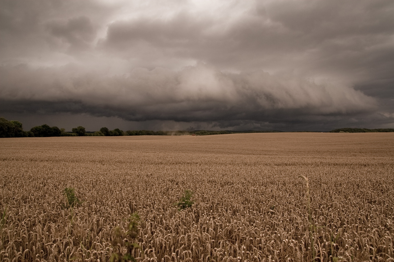 Unwetter über der Ostsee