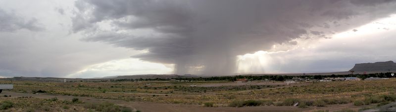 unwetter ueber green river, utah