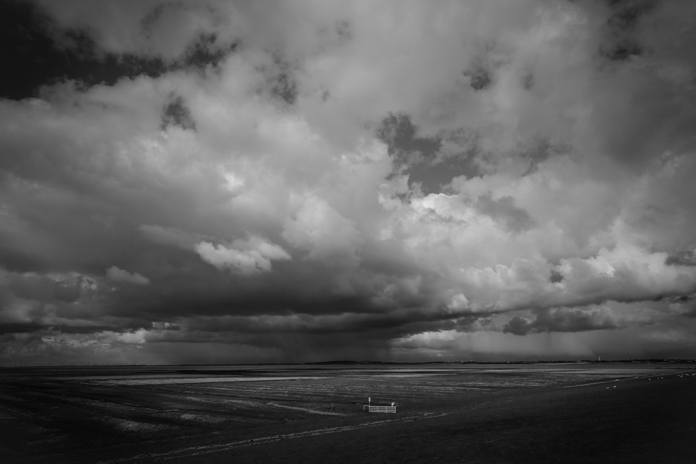 Unwetter über Husum