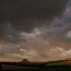 Unwetter über Lilienstein und Königstein