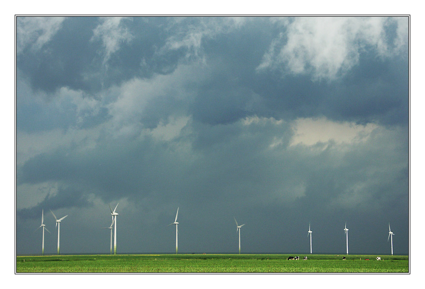 Unwetter über Ostfriesland