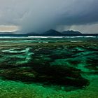 Unwetter über Praslin / Seychellen