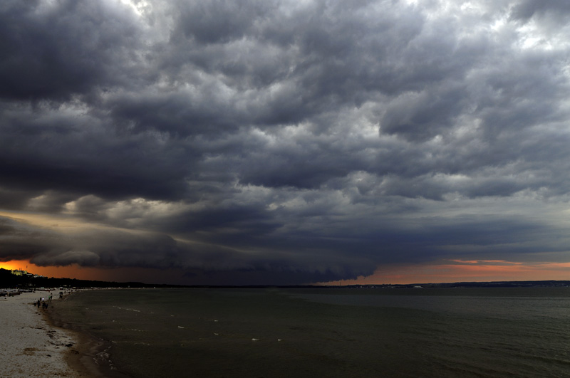 Unwetter über Rügen