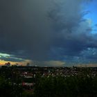 Unwetter über Stuttgart