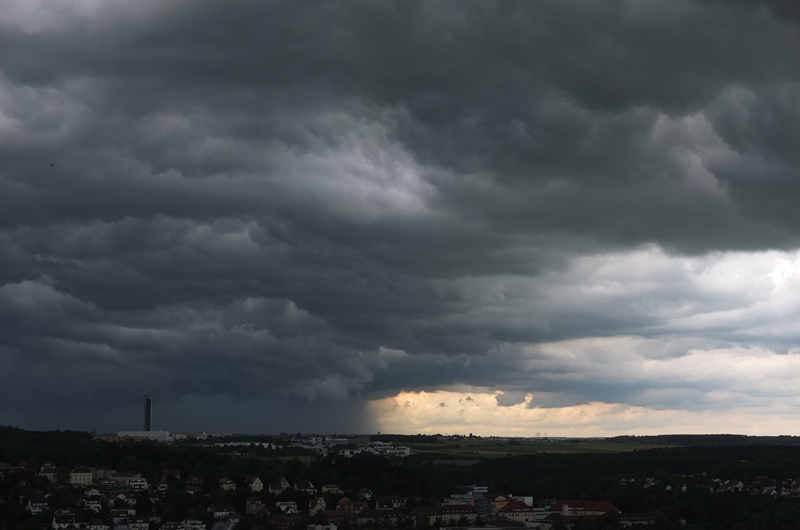 Unwetter über Ulm