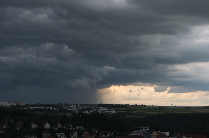 Unwetter über Ulm