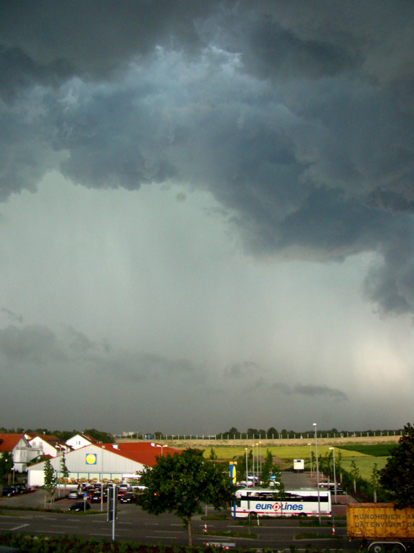 Unwetter über uns, kurz vorm Weltuntergang