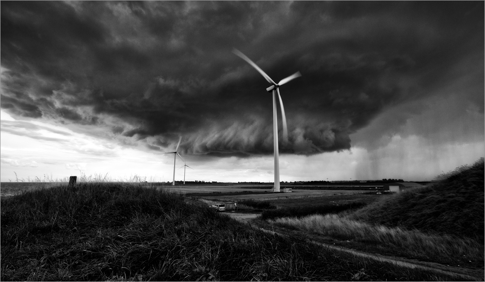 Unwetter über Zeeland