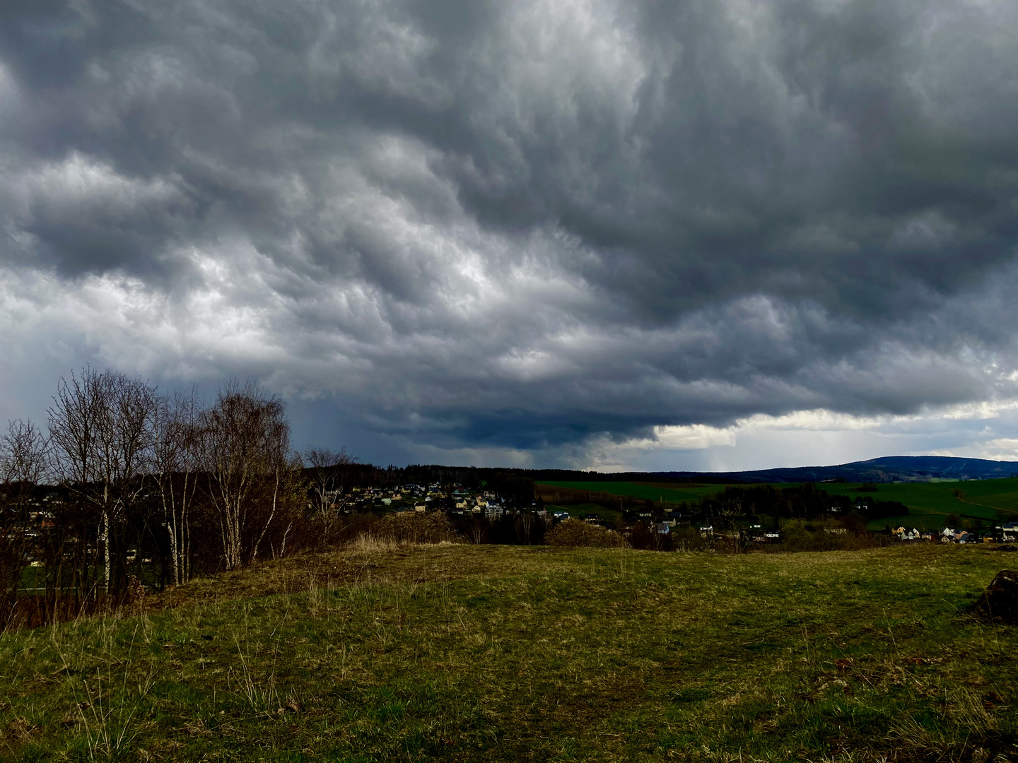 Unwetter überm Erzgebirge