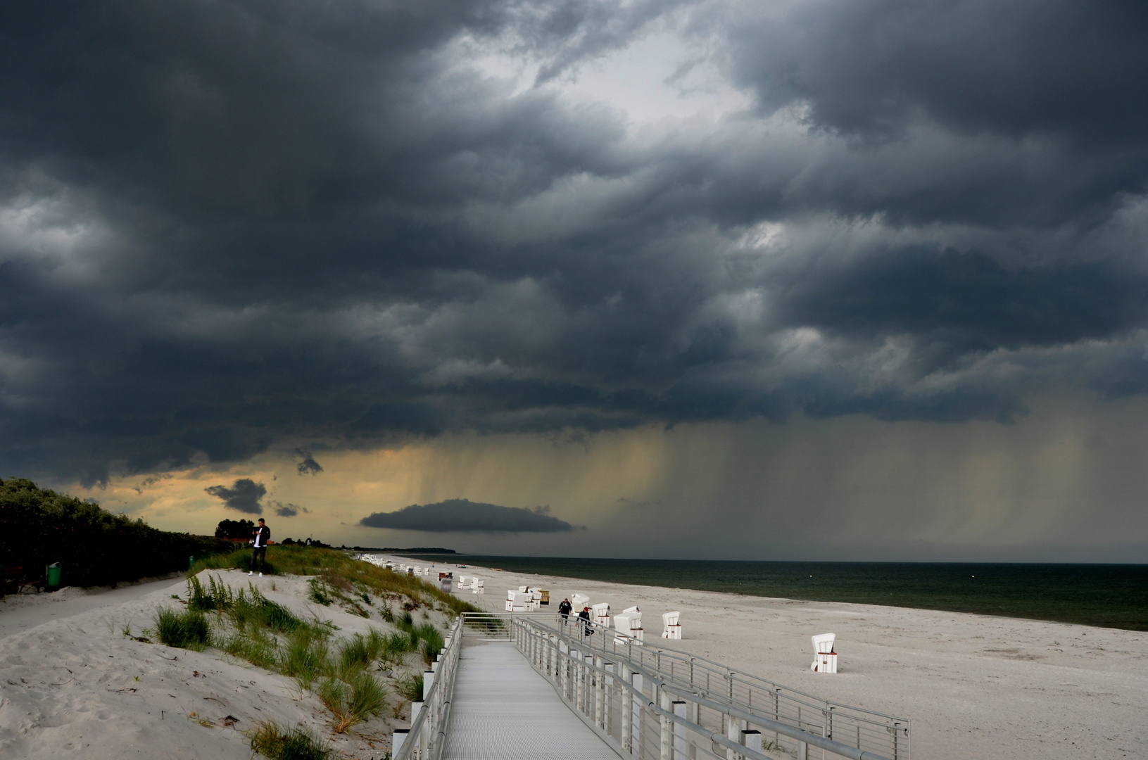 Unwetter vitte Insel Hiddensee 