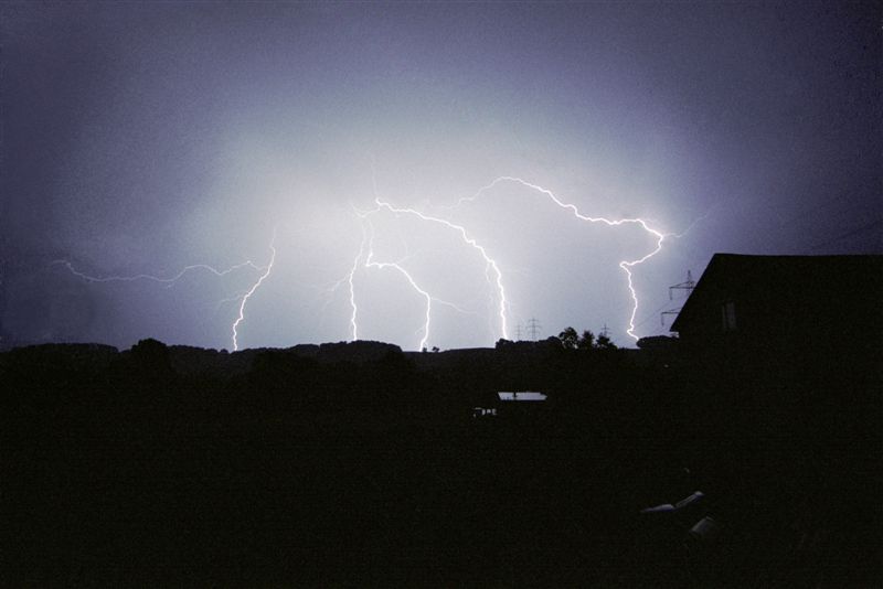 Unwetter vor der Haustüre