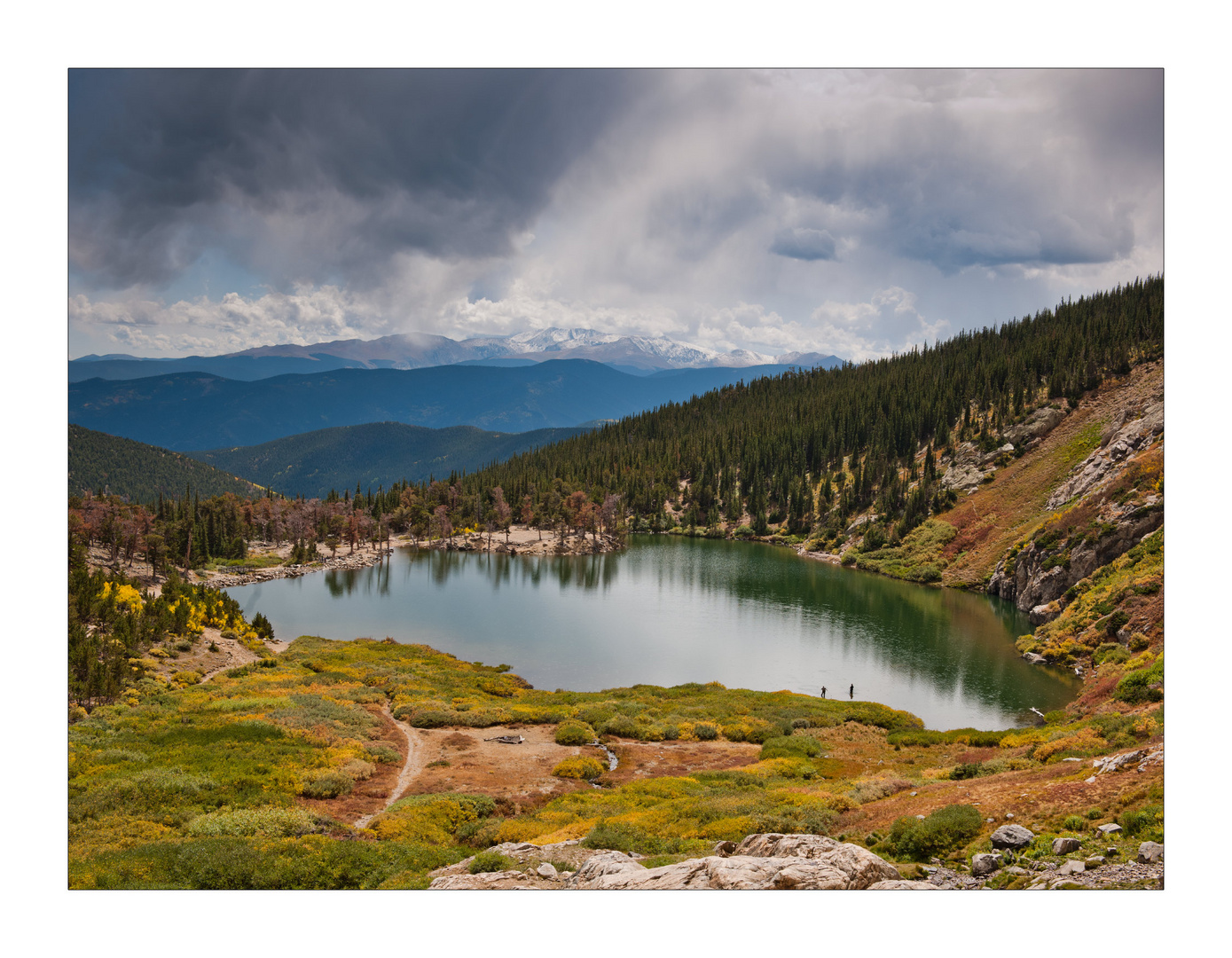 Unwetter zieht auf am St. Mary's Glacier