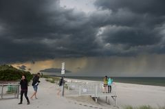 Unwetter zieht vorbei Hiddensee 