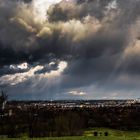 Unwetterfront über Wien