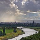 Unwetterstimmung über Dresden