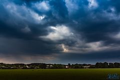 Unwetterwolken über Leichlingen