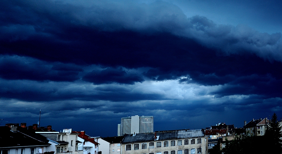 Unwetterwolken über Offenbach